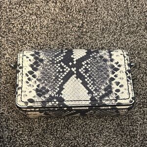 Marc Jacobs Snake-Print Mini Crossbody - Black & White